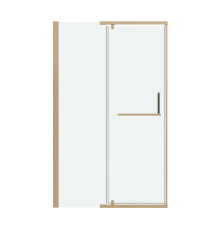 Дверь в нишу Grossman Pragma 100.K33.03.100.32.00 (100х195) золото сатин,стекло прозрачное,распашная