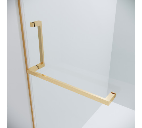 Душевое ограждение Grossman Pragma 100.K33.03.120.32.00-200.K33.03.90.32.00 (120х90х195) распашная,золото сатин,стекло прозрачное