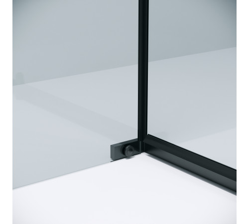 Боковая стенка Grossman Pragma 200.K33.03.90.21.00 (90х195) черный матовый,стекло прозрачное