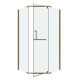 Душевое ограждение Grossman Pragma 302.K33.03.9090.32.00 (90х90х195) трапеция,распашная,золото сатин,стекло прозрачное
