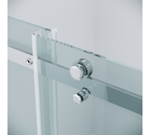 Дверь в нишу Grossman Classic 100.K33.04.120.10.00 (120х195) хром,стекло прозрачное,раздвижная