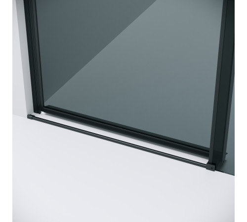 Дверь в нишу Grossman Classic 100.K33.04.110.21.10 (110х195) черный матовый,стекло тонированное,раздвижная