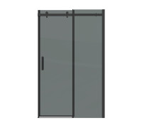 Дверь в нишу Grossman Classic 100.K33.04.140.21.10 (140х195) черный матовый,стекло тонированное,раздвижная