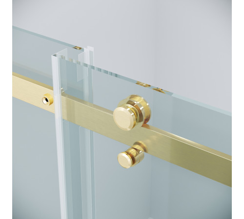 Дверь в нишу Grossman Classic 100.K33.04.110.32.00 (110х195) золото сатин,стекло прозрачное,раздвижная