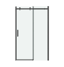 Дверь в нишу Grossman Classic 100.K33.04.100.42.00 (100х195) графит сатин,стекло прозрачное,раздвижная