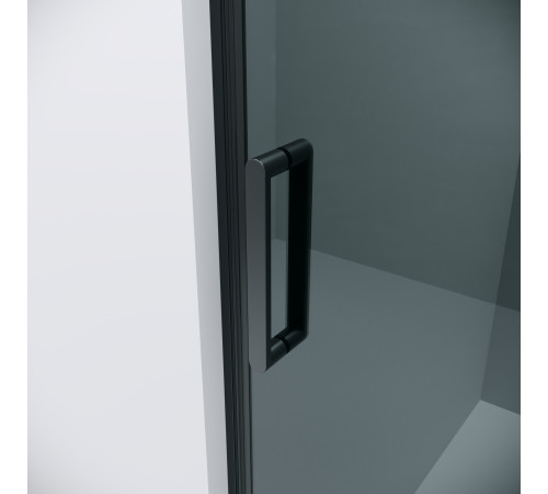 Душевое ограждение Grossman Classic 100.K33.04.100.21.10-200.K33.04.100.21.10 (100х100х195) раздвижная,черный матовый,стекло тонированное