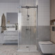 Душевое ограждение Grossman Classic 300.K33.04.8080.10.00 (80х80х195) квадрат,раздвижная,хром,стекло прозрачное