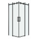 Душевое ограждение Grossman Classic 300.K33.04.8080.21.00 (80х80х195) квадрат,раздвижная,черный матовый,стекло прозрачное