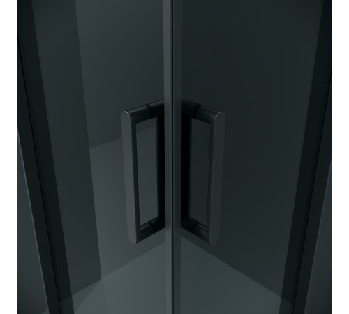Душевое ограждение Grossman Classic 300.K33.04.9090.21.10 (90х90х195) квадрат,раздвижная,черный матовый,стекло тонированное