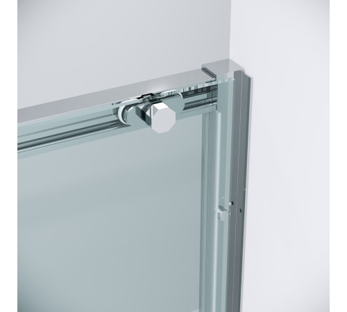 Дверь в нишу Grossman Style 100.K33.05.100.10.00 (100х195) хром,стекло прозрачное,раздвижная