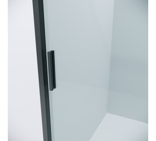 Дверь в нишу Grossman Style 100.K33.05.130.21.00 (130х195) черный матовый,стекло прозрачное,раздвижная