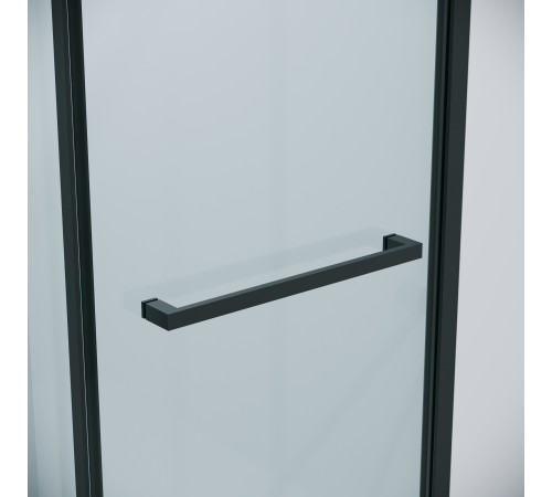 Дверь в нишу Grossman Style 100.K33.05.130.21.00 (130х195) черный матовый,стекло прозрачное,раздвижная