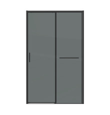 Дверь в нишу Grossman Style 100.K33.05.100.21.10 (100х195) черный матовый,стекло тонированное,раздвижная