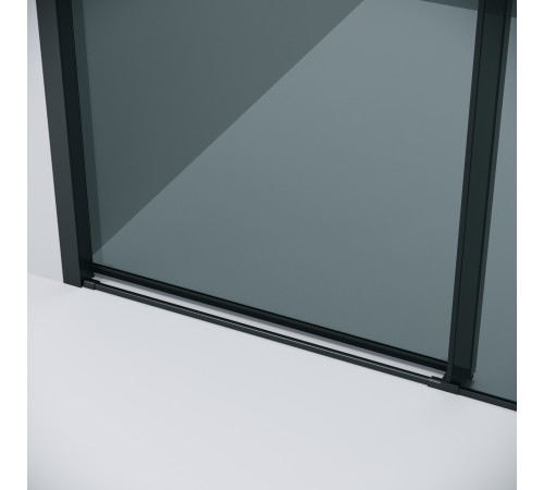 Дверь в нишу Grossman Style 100.K33.05.100.21.10 (100х195) черный матовый,стекло тонированное,раздвижная