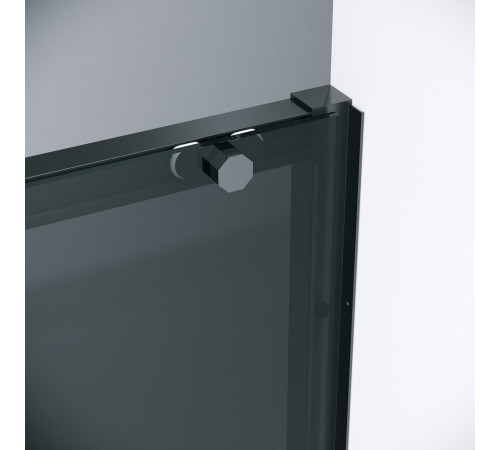 Дверь в нишу Grossman Style 100.K33.05.100.21.10 (100х195) черный матовый,стекло тонированное,раздвижная