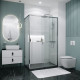 Душевое ограждение Grossman Style 100.K33.05.100.10.00-200.K33.05.70.10.00 (100х70х195) раздвижная,хром,стекло прозрачное