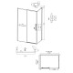 Душевое ограждение Grossman Style 100.K33.05.120.10.00-200.K33.05.90.10.00 (120х90х195) раздвижная,хром,стекло прозрачное
