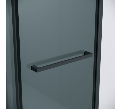 Душевое ограждение Grossman Style 100.K33.05.130.21.10-200.K33.05.80.21.10 (130х80х195) раздвижная,черный матовый,стекло тонированное