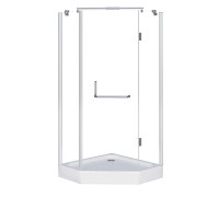 Душевое ограждение Grossman Classic GR-8090 (90х90х185) трапеция,распашная