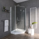 Душевое ограждение Grossman Classic GR-8090 (90х90х185) трапеция,распашная