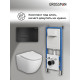 Комплект 3 в 1: Grossman инсталляция 900.K31.01.000+клавиша 700.K31.03.210.210 черный матовый+унитаз GR-4411SQ