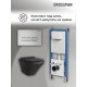 Комплект 3 в 1: Grossman инсталляция 900.K31.01.000+клавиша 700.K31.03.110.110 хром матовый+унитаз GR-4440BMS