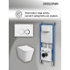 Комплект 3 в 1: Grossman инсталляция 900.K31.01.000+клавиша 700.K31.01.000.000 белый+унитаз GR-4441S