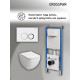 Комплект 3 в 1: Grossman инсталляция 900.K31.01.000+клавиша 700.K31.01.000.000 белый+унитаз GR-4447S