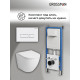 Комплект 3 в 1: Grossman инсталляция 900.K31.01.000+клавиша 700.K31.03.000.000 белый+унитаз GR-4455S