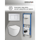 Комплект 3 в 1: Grossman инсталляция 900.K31.01.000+клавиша 700.K31.04.01M.01M белый матовый+унитаз GR-4455S