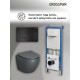 Комплект 3 в 1: Grossman инсталляция 900.K31.01.000+клавиша 700.K31.03.210.210 черный матовый+унитаз GR-4455GMS