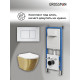 Комплект 3 в 1: Grossman инсталляция 900.K31.01.000+клавиша 700.K31.04.01M.01M белый матовый+унитаз GR-4455GWS