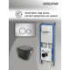 Комплект 3 в 1: Grossman инсталляция 900.K31.01.000+клавиша 700.K31.05.12M.12M хром сатиновый+унитаз GR-4477BMS