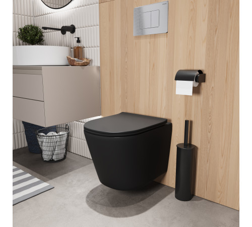 Комплект 3 в 1: Grossman инсталляция 900.K31.01.000+клавиша 700.K31.04.12M.12M хром сатиновый+унитаз GR-4477BMSQ