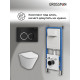 Комплект 3 в 1: Grossman инсталляция 900.K31.01.000+клавиша 700.K31.01.210.210 черный матовый+унитаз GR-4477S
