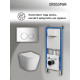 Комплект 3 в 1: Grossman инсталляция 900.K31.01.000+клавиша 700.K31.01.100.100 хром глянцевый+унитаз GR-4478S