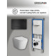 Комплект 3 в 1: Grossman инсталляция 900.K31.01.000+клавиша 700.K31.03.210.210 черный матовый+унитаз GR-4478S