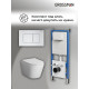Комплект 3 в 1: Grossman инсталляция 900.K31.01.000+клавиша 700.K31.04.01M.01M белый матовый+унитаз GR-4478S