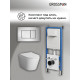 Комплект 3 в 1: Grossman инсталляция 900.K31.01.000+клавиша 700.K31.04.12M.12M хром сатиновый+унитаз GR-4478S