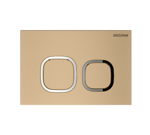 Комплект 3 в 1: Grossman инсталляция 900.K31.01.000+клавиша 700.K31.02.310.310 золото матовый+унитаз GR-4478SQ