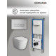 Комплект 3 в 1: Grossman инсталляция 900.K31.01.000+клавиша 700.K31.03.110.110 хром матовый+унитаз GR-4478SQ