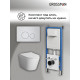 Комплект 3 в 1: Grossman инсталляция 900.K31.01.000+клавиша 700.K31.05.01M.01M белый матовый+унитаз GR-4478SQ