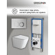Комплект 3 в 1: Grossman инсталляция 900.K31.01.000+клавиша 700.K31.02.110.110 хром матовый+унитаз GR-4479SQ
