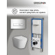 Комплект 3 в 1: Grossman инсталляция 900.K31.01.000+клавиша 700.K31.03.100.100 хром глянцевый+унитаз GR-4479SQ