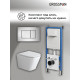 Комплект 3 в 1: Grossman инсталляция 900.K31.01.000+клавиша 700.K31.04.12M.12M хром сатиновый+унитаз GR-4479SQ