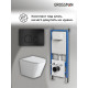 Комплект 3 в 1: Grossman инсталляция 900.K31.01.000+клавиша 700.K31.05.21M.21M черный матовый+унитаз GR-4479SQ