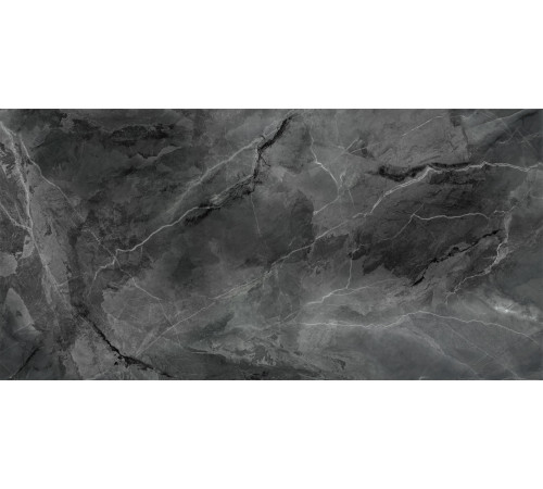 Керамогранит LCM 60120BAS99HG Black Sky 60x120 черный суперполированный под мрамор