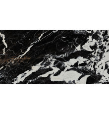 Керамогранит LCM 60120GRQ99HG Grand Antique 60x120 черный суперполированный под мрамор
