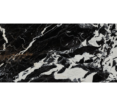 Керамогранит LCM 60120GRQ99HG Grand Antique 60x120 черный суперполированный под мрамор