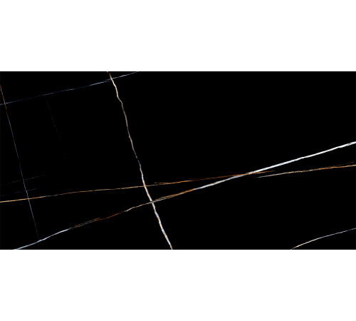 Керамогранит LCM 60120SAA99HG Sahara Noir 60x120 черный суперполированный под мрамор